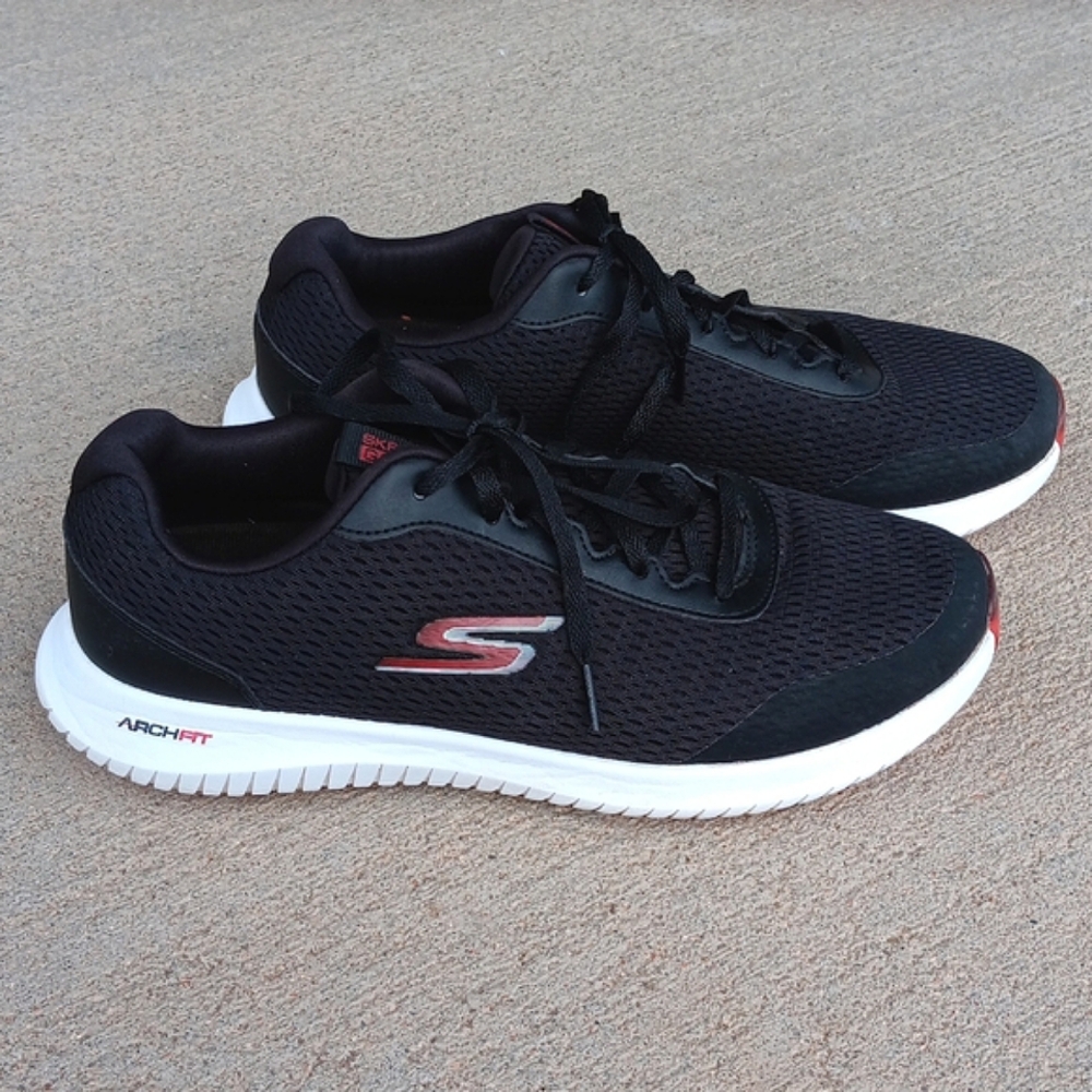 Skechers Archfit Go Golf Black Athletic Golfing Comfortable Shoes Mens 10.5 - Picture 2 of 8